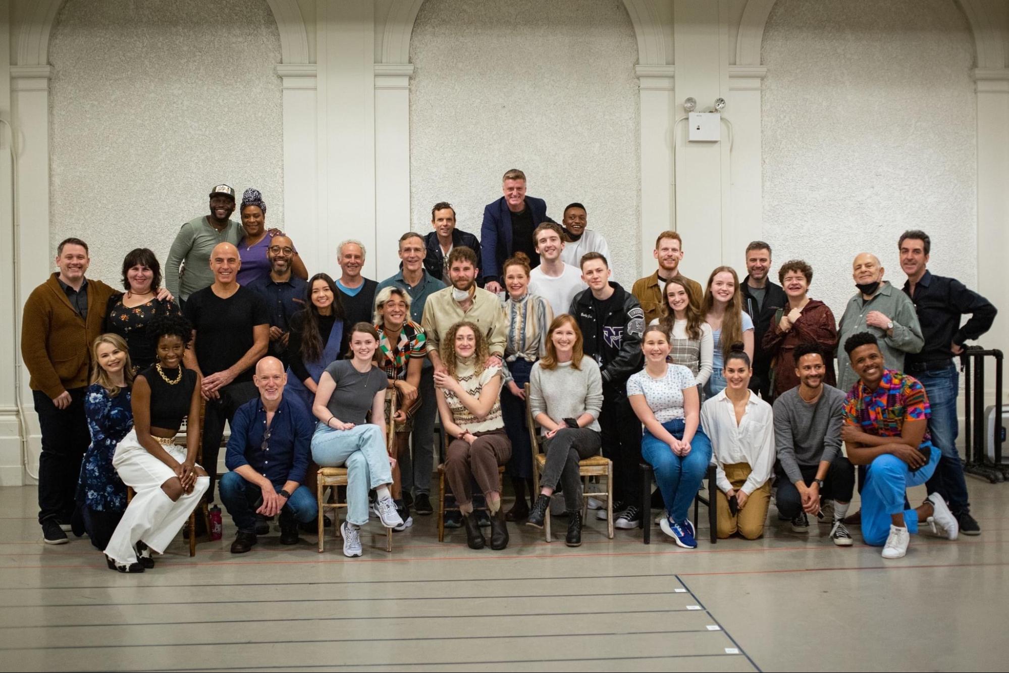 Cast of Parade on the first day of rehearsal. 